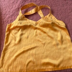 Silk goldenrod tank blouse *anthropologie*